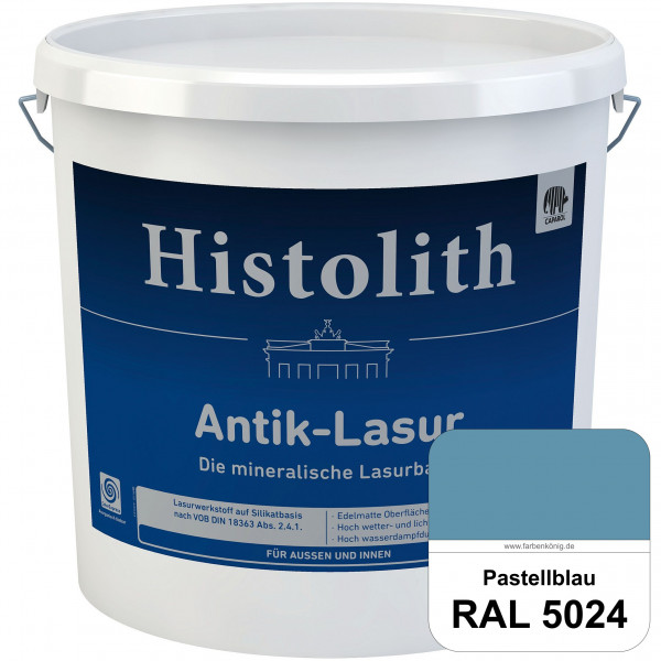 Histolith® Antik-Lasur (RAL 5024 Pastellblau) Lasurkonzentrat nach dem Vorbild historischer Beschich