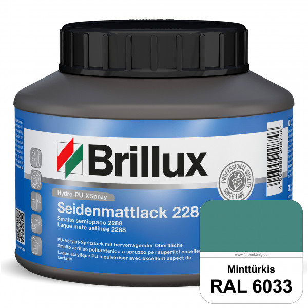 Hydro-PU-XSpray Seidenmattlack 2288 (RAL 6033 Minttürkis) hochwertiger Lack speziell für das XVLP-Sp