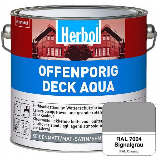 Offenporig-Deck Aqua (RAL 7004 Signalgrau)