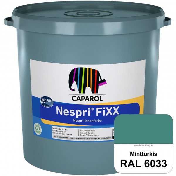 Nespri® FiXX (RAL 6033 Minttürkis) Spezielle Innenfarbe für die rationelle Beschichtung im Nespri-Sp