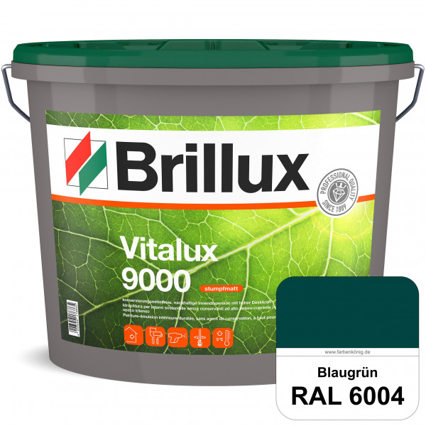 Vitalux 9000 (RAL 6004 Blaugrün) konservierungsmittelfreie Innendispersion für Kinder- & Schlafzimme