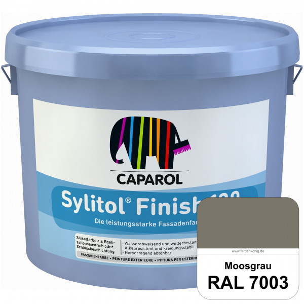 Sylitol® Finish 130 (RAL 7003 Moosgrau) wetterbeständige Fassadenbeschichtungen auf Silikatbasis