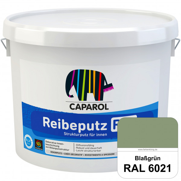 Reibeputz R 20 (RAL 6021 Blassgrün) Dekorputze für dekorative Innenbeschichtungen