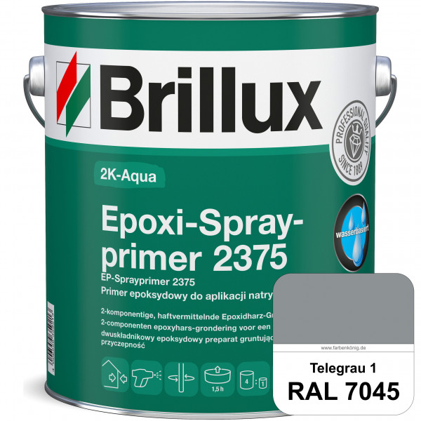 2K-Aqua Epoxi-Sprayprimer 2375 (RAL 7045 Telegrau 1) haftvermittelnde 2K-Grundierung auf nicht sauge