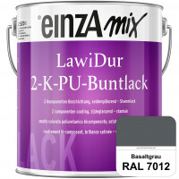 einzA LawiDur 2-K-PU-Buntlack - Seidenglanz (RAL 7012 Basaltgrau)