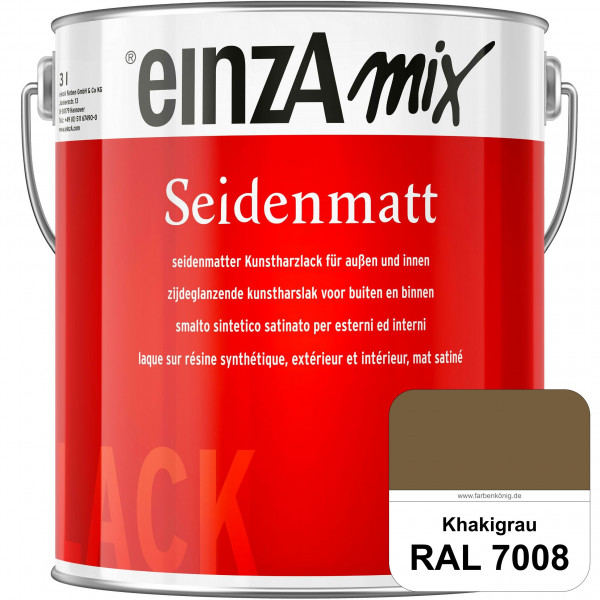 einzA Seidenmatt (RAL 7008 Khakigrau) Lösemittelhaltiger Seidenmattlack