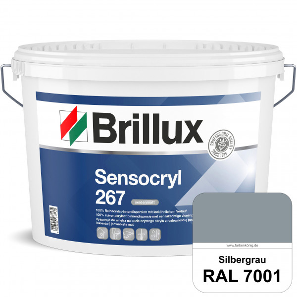 Sensocryl ELF 267 (RAL 7001 Silbergrau) seidenmatt hochwertige Reinacrylat-Innendispersion für Artzp