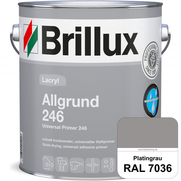 Lacryl Allgrund 246 (RAL 7036 Platingrau) Grundierung für Acryl- und Alkydharzlacken auf Holz, Zink,