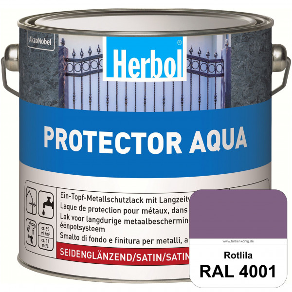 Protector Aqua (RAL 4001 Rotlila) Lack für Eisen, Stahl und NE-Metalle (Innen&Außen)