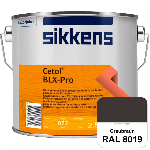 Cetol BLX-Pro (RAL 8019 Graubraun) Express Lasur für die Beschichtung von Holzoberflächen (außen)