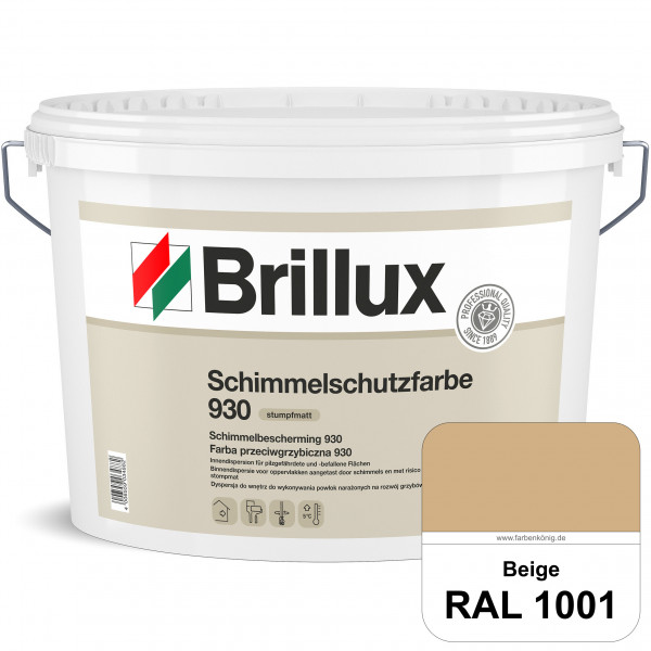 Schimmelschutz 930 (RAL 1001 Beige) Spezial-Dispersionsfarbe für pilzgefährdeter und pilzbefallener