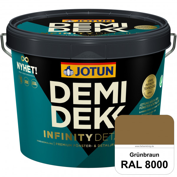 DEMIDEKK Infinity Details - Deckender Holzschutz (RAL 8000 Grünbraun)