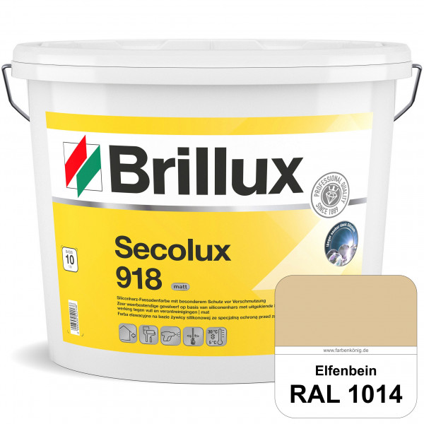 Secolux 918 (RAL 1014 Elfenbein) - ehemals Silicon-Fassadenfarbe 918