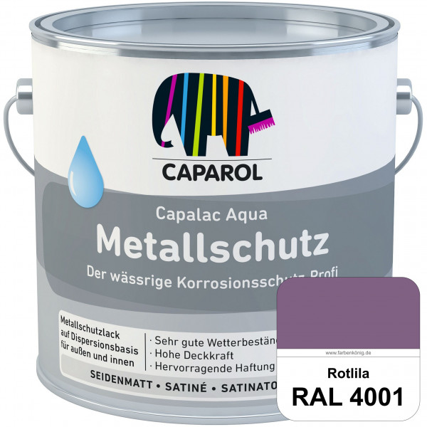 Capalac Aqua Metallschutz (RAL 4001 Rotlila) wasserbasierter Korrosionsschutz für Stahl & verzinkten