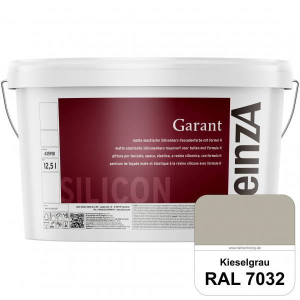 einzA Garant (RAL 7032 Kieselgrau) elastische Siliconharz-Fassadenfarbe