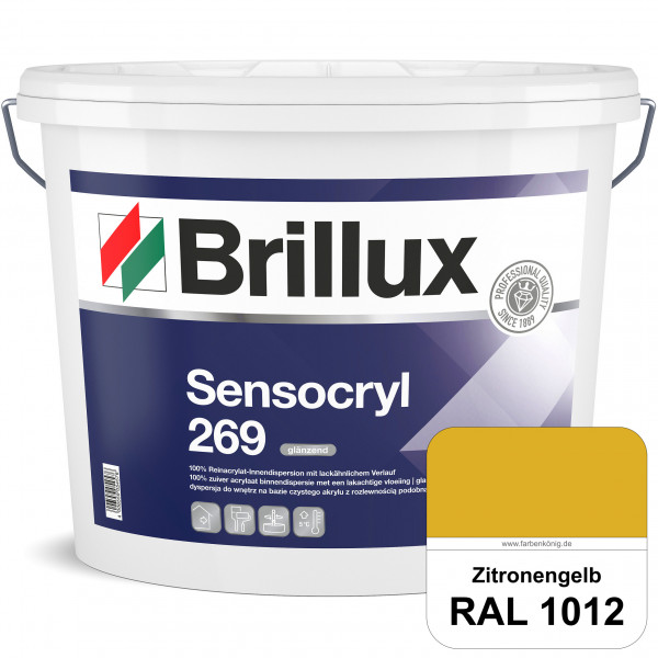 Sensocryl ELF 269 (RAL 1012 Zitronengelb) glänzende hochwertige Reinacrylat-Innendispersion für Artz