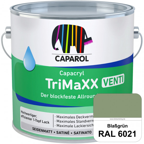 Capacryl TriMaXX Venti (RAL 6021 Blassgrün) Der blockfeste Allrounder für Fenster & Türen