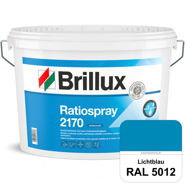 Ratiospray 2170 (RAL 5012 Lichtblau) wasserbasierter, seidenmatter & farbtonbeständiger Allround-Spr