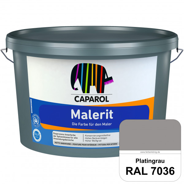 Malerit E.L.F. (RAL 7036 Platingrau) matte Innenfarbe für Neu- & Renovierungsanstriche