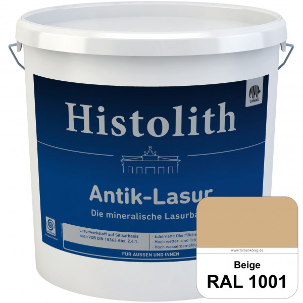 Histolith® Antik-Lasur (RAL 1001 Beige) Lasurkonzentrat nach dem Vorbild historischer Beschichtungen
