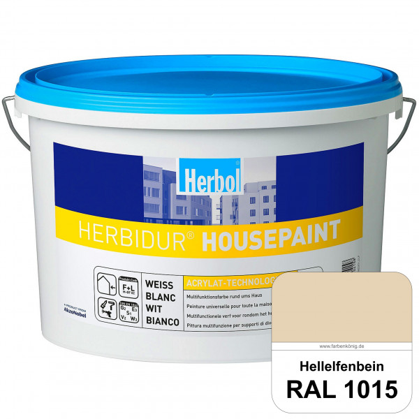 Herbidur Housepaint (RAL 1015 Hellelfenbein) seidenmatte Reinacrylat-Fassadenfarbe