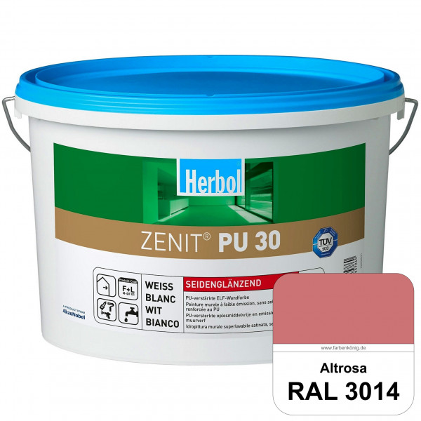 Zenit PU 30 (RAL 3014 Altrosa) seidenglänzende und strapazierfähige PU-Wandfarbe
