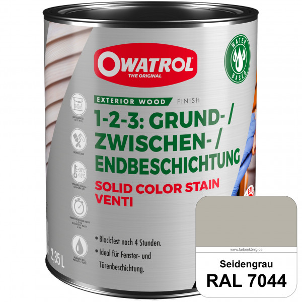 SOLID COLOR STAIN VENTI (RAL 7044 Seidengrau)