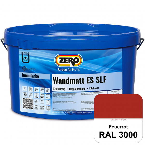Wandmatt ES SLF (RAL 3000 Feuerrot)