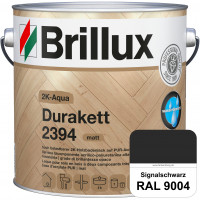 2K-Aqua Durakett 2394 (RAL 9004 Signalschwarz) Wasserbasierter 2K-Versiegelung für Parkettfußböden, 