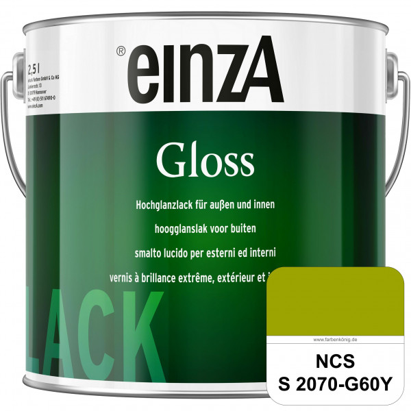 einzA Gloss (NCS S 2070-G60Y) Hochwertiger Alkydharzlack in Premium-Qualität, hochglänzend.