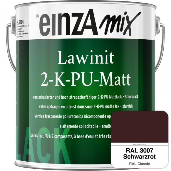einzA Lawinit 2-K-PU Matt Stammlack (RAL 3007 Schwarzrot)