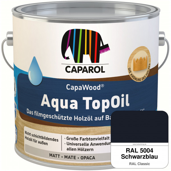 CapaWood® AquaTopOil (RAL 5004 Schwarzblau)
