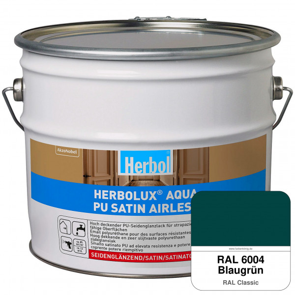 Herbolux Aqua PU Satin Airless (RAL 6004 Blaugrün)