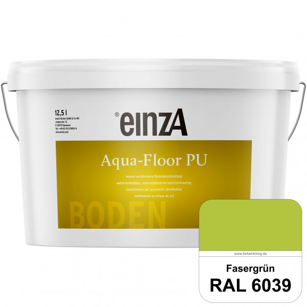 einzA Aqua-Floor PU (RAL 6039 Fasergrün) seidenglänzender Acryl-PU-Bodenbeschichtung