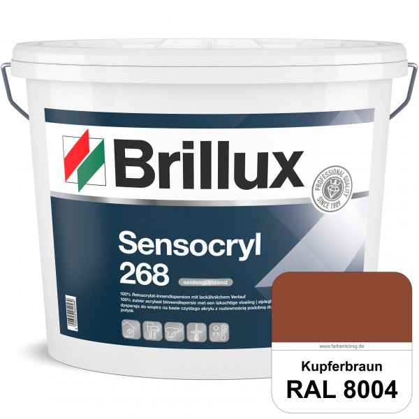 Sensocryl ELF 268 (RAL 8004 Kupferbraun) hochwertige seidenglänzende & strapazierfähige Reinacrylat-