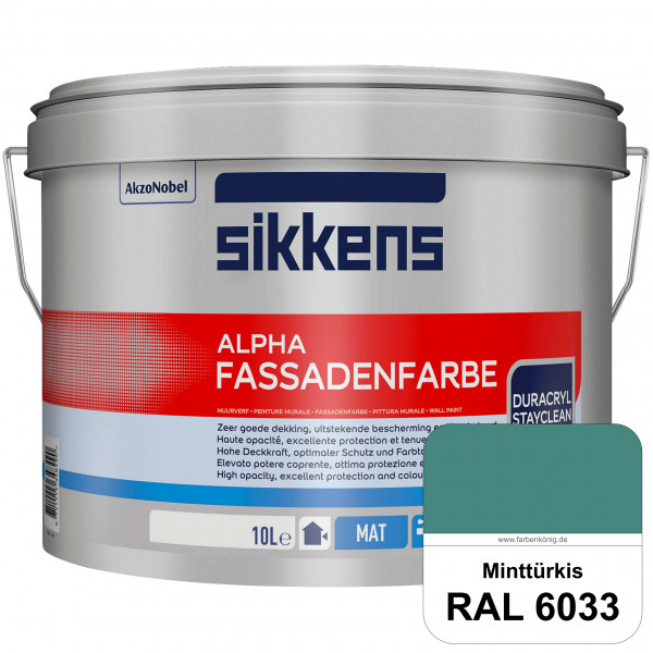 Alpha Fassadenfarbe (RAL 6033 Minttürkis)