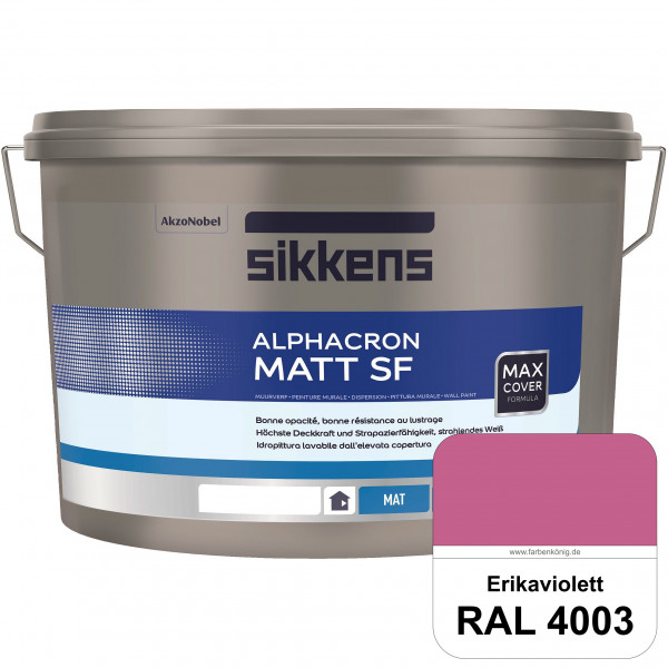 Alphacron Matt SF (RAL 4003 Erikaviolett) stumpfmatte & hochwertige Premium-Wandfarbe (innen)