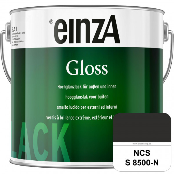 einzA Gloss (NCS S 8500-N) Hochwertiger Alkydharzlack in Premium-Qualität, hochglänzend.