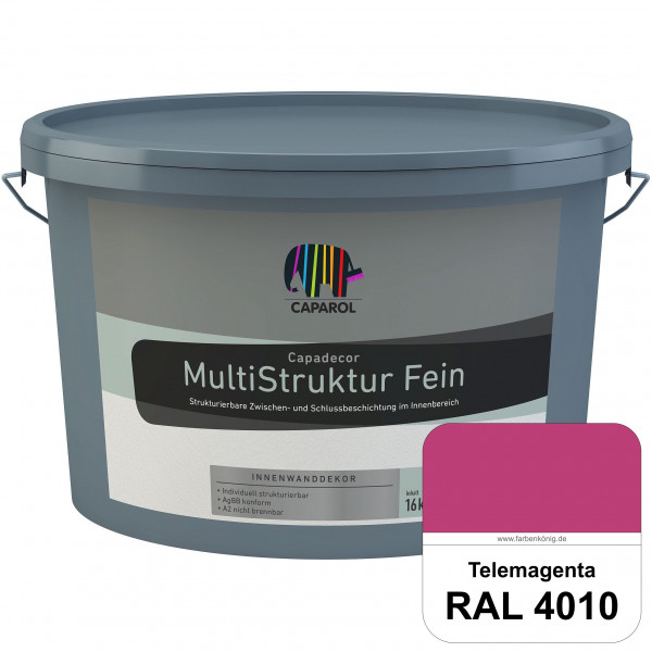 Capadecor MultiStruktur fein (RAL 4010 Telemagenta) quarzgefüllte Zwischen- und Schlußbeschichtung i