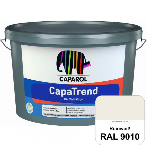 CapaTrend (RAL 9010 Reinweiß) matte hochdeckende Dispersionsfarbe für den Innenbereich