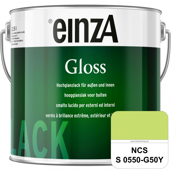 einzA Gloss (NCS S 0550-G50Y) Hochwertiger Alkydharzlack in Premium-Qualität, hochglänzend.