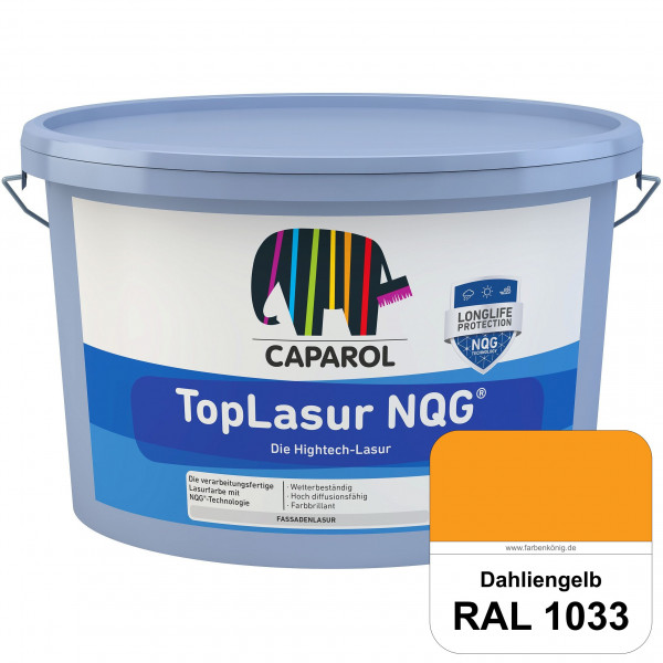TopLasur NQG® (RAL 1033 Dahliengelb) Verarbeitungsfertige Lasur auf Basis der Nano-Quarz-Gitter Tech