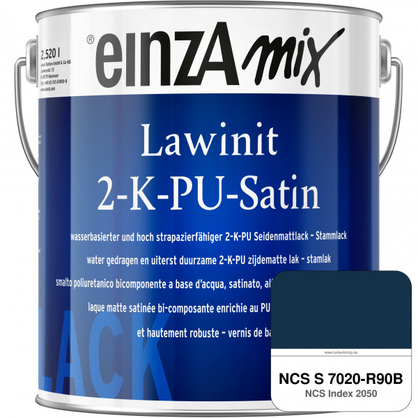 einzA Lawinit 2-K-PU Satin Stammlack (NCS S 7020-R90B)
