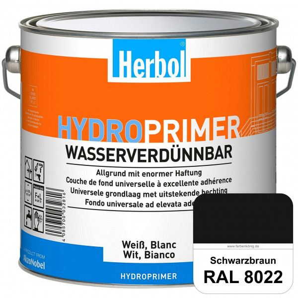 Hydroprimer (RAL 8022 Schwarzbraun) wasserverdünnbare Allgrund (Innen&Außen)