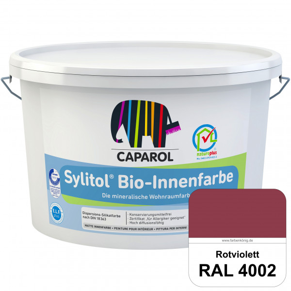 Sylitol® Bio-Innenfarbe (RAL 4002 Rotviolett) Innenfarbe auf Silikatbasis  für Allergiker