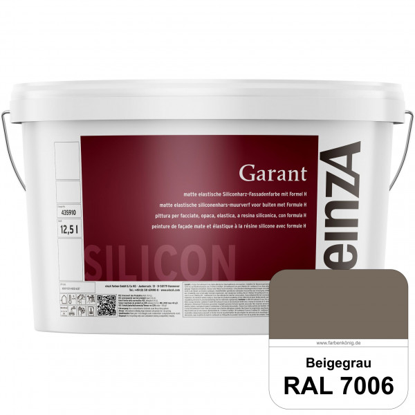 einzA Garant (RAL 7006 Beigegrau) elastische Siliconharz-Fassadenfarbe