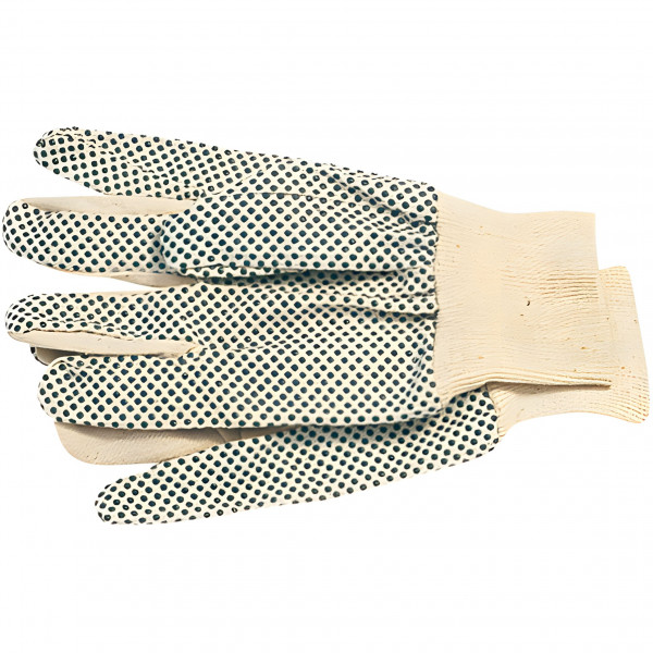 Baumwoll-Handschuhe grob mit Noppen Kat. 1