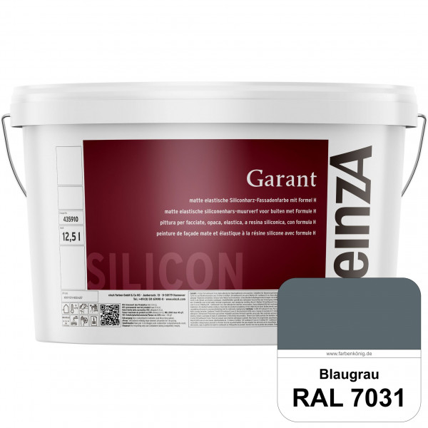 einzA Garant (RAL 7031 Blaugrau) elastische Siliconharz-Fassadenfarbe