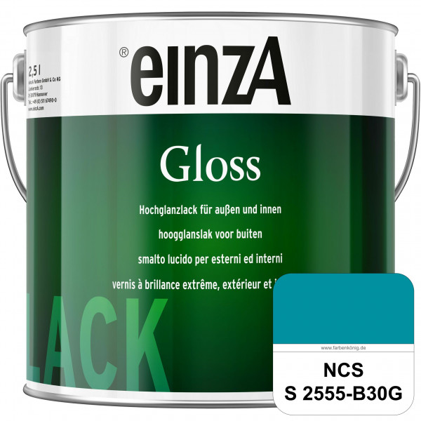 einzA Gloss (NCS S 2555-B30G) Hochwertiger Alkydharzlack in Premium-Qualität, hochglänzend.