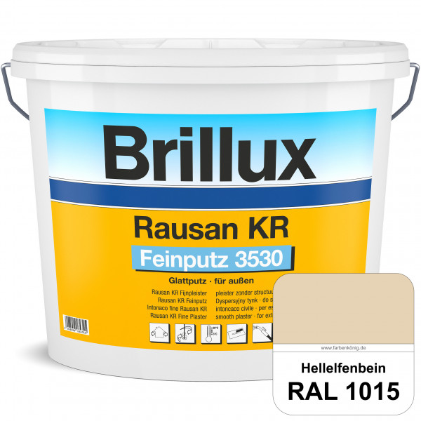 Rausan KR Feinputz 3530 (RAL 1015 Hellelfenbein) organisch gebundener & verarbeitungsfertiger Glattp